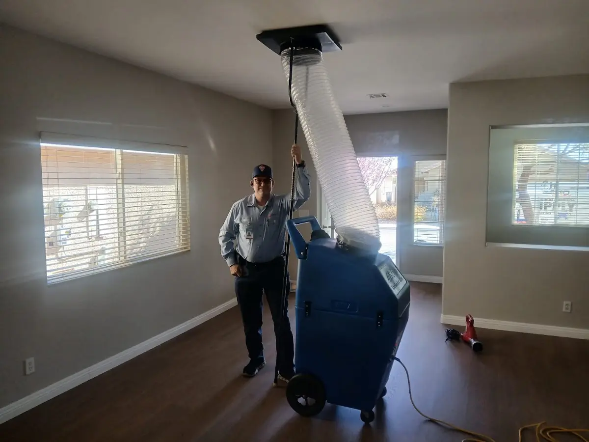 Professional Dryer Vent Cleaning work inside a High Point home